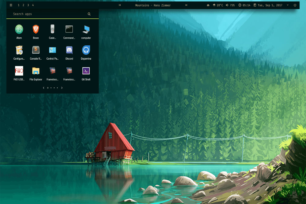 雨滴桌面(rainmeter)